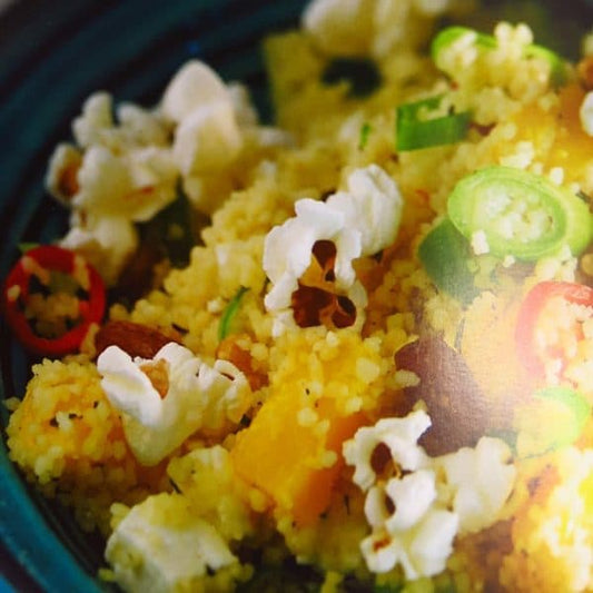 POPCORN-COUSCOUS-SALAT MIT MANGO