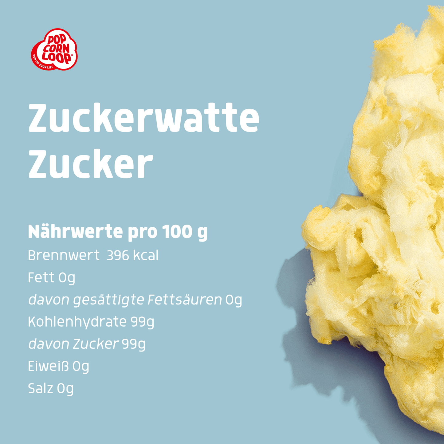 Popcorn and Cotton Candy Sugar Banana 200g