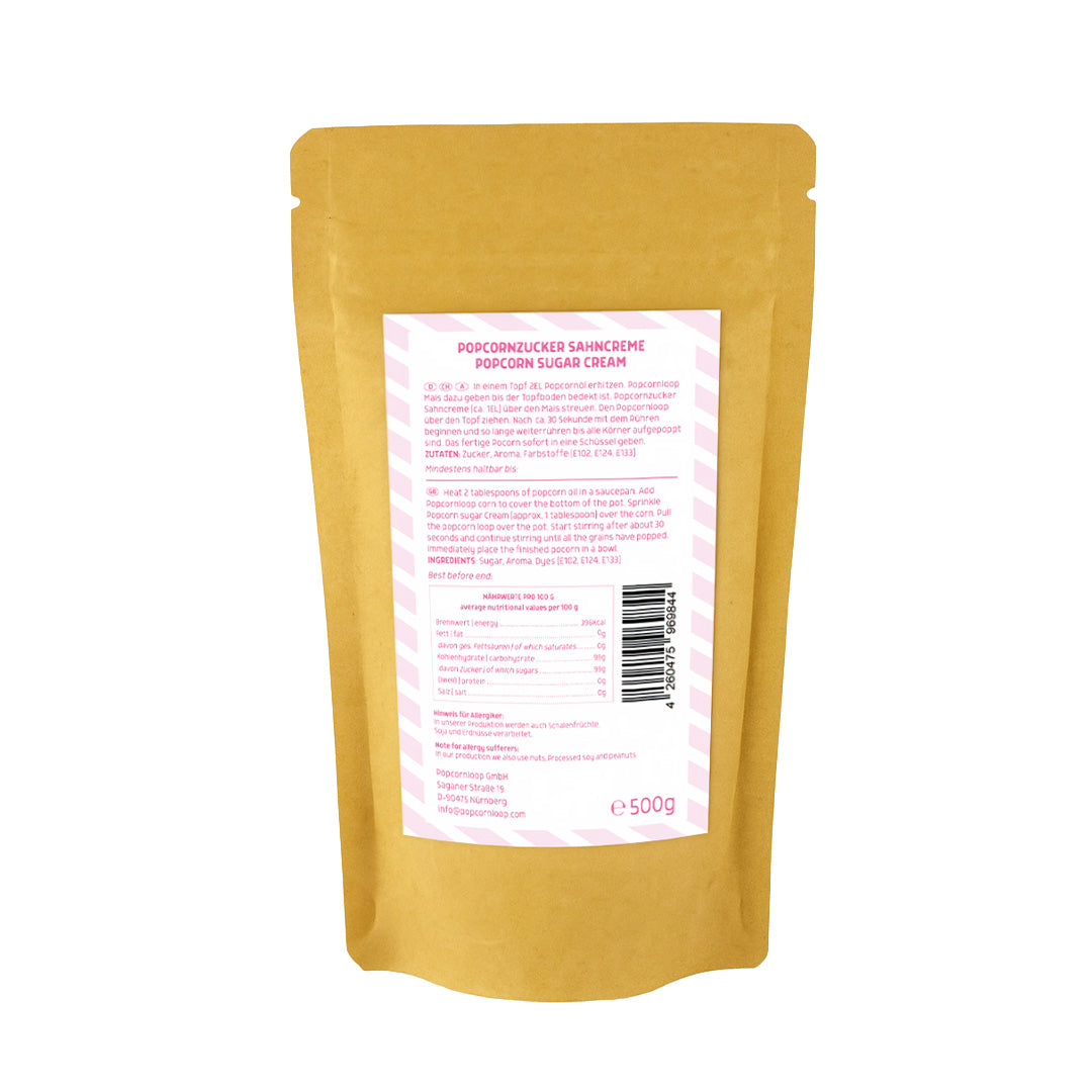 4 pack popcorn and cotton candy sugar I strawberry 200g I banana 200g I chewing gum 200g I cream 200g