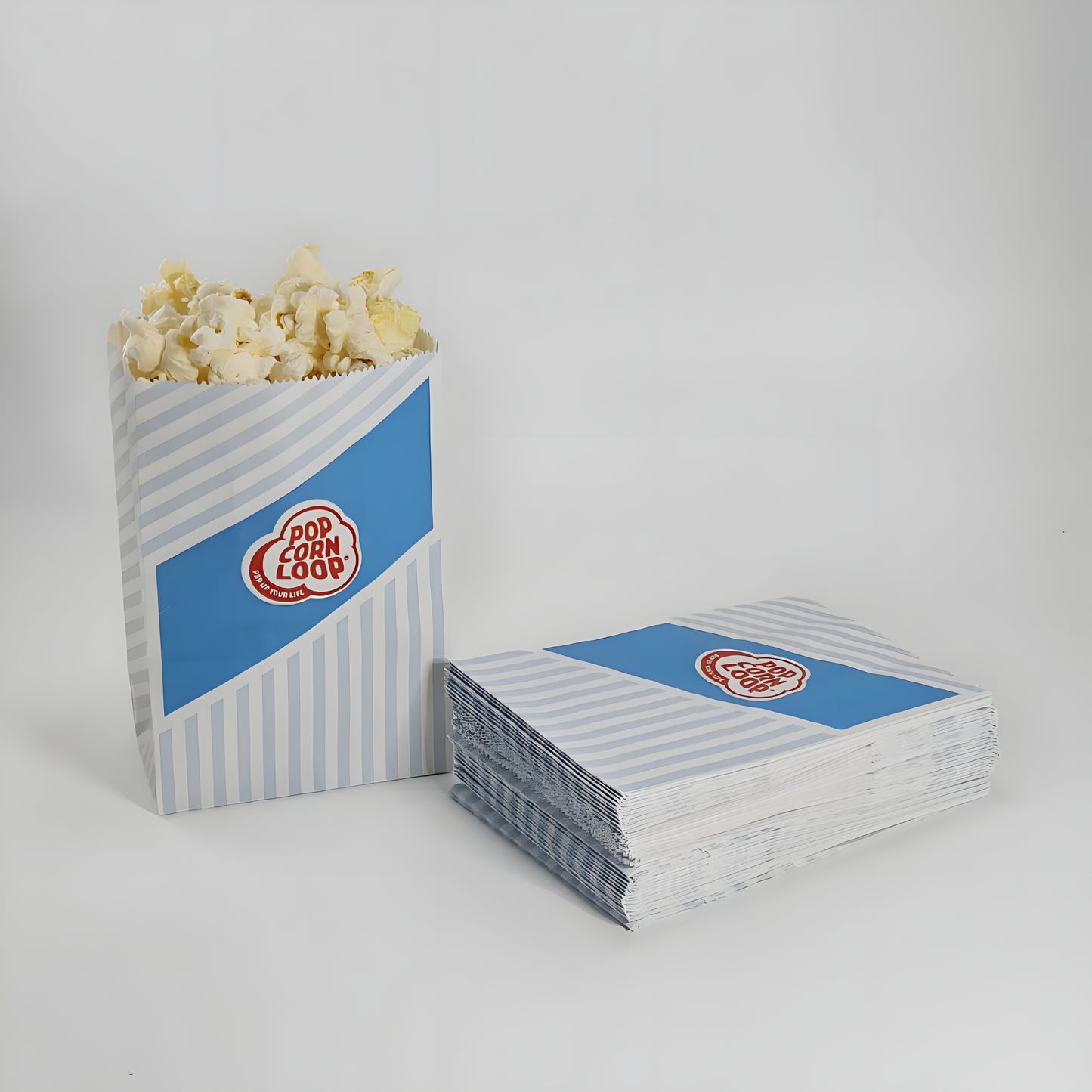 Popcornloop Kino Popcorn Sack Süß ca.50 Liter 2kg inklusive 40 Popcorntüten