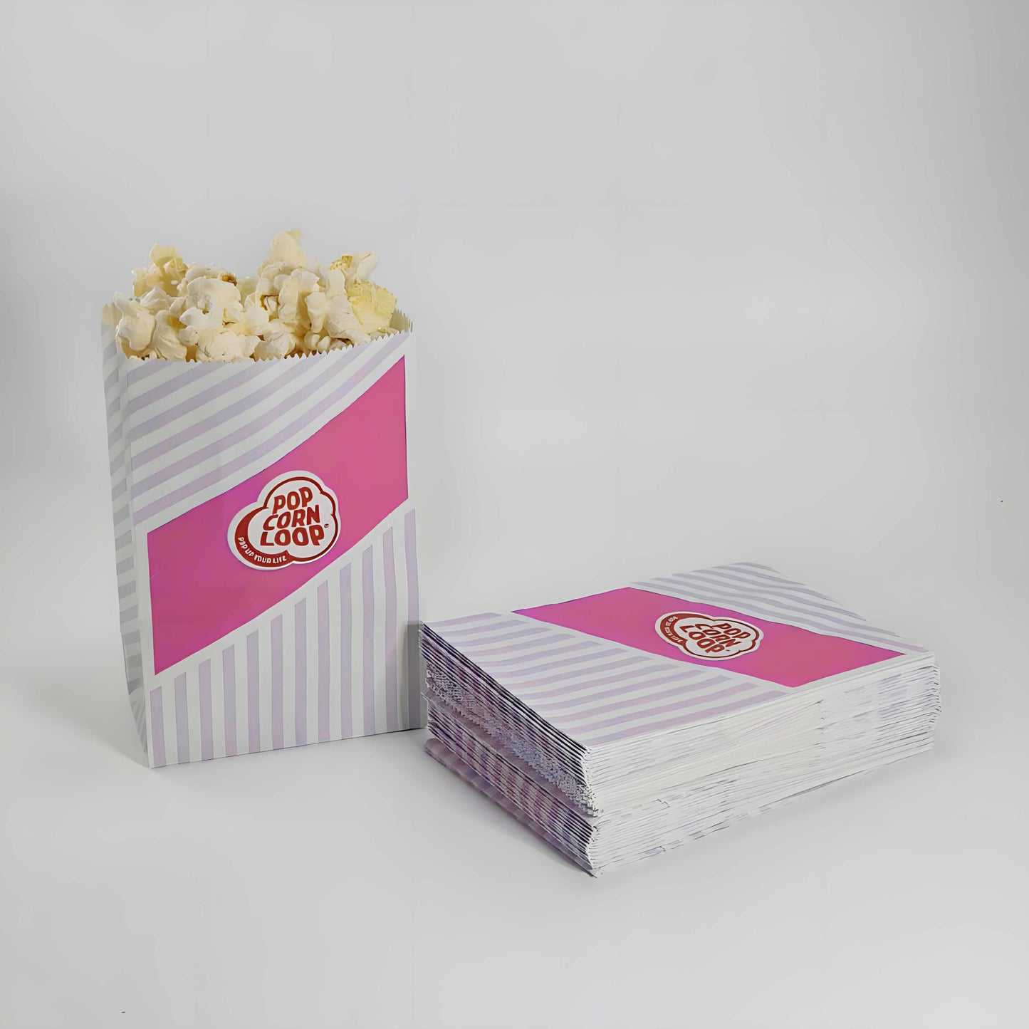 Popcornloop Kino Popcorn Sack Süß ca.50 Liter 2kg inklusive 40 Popcorntüten