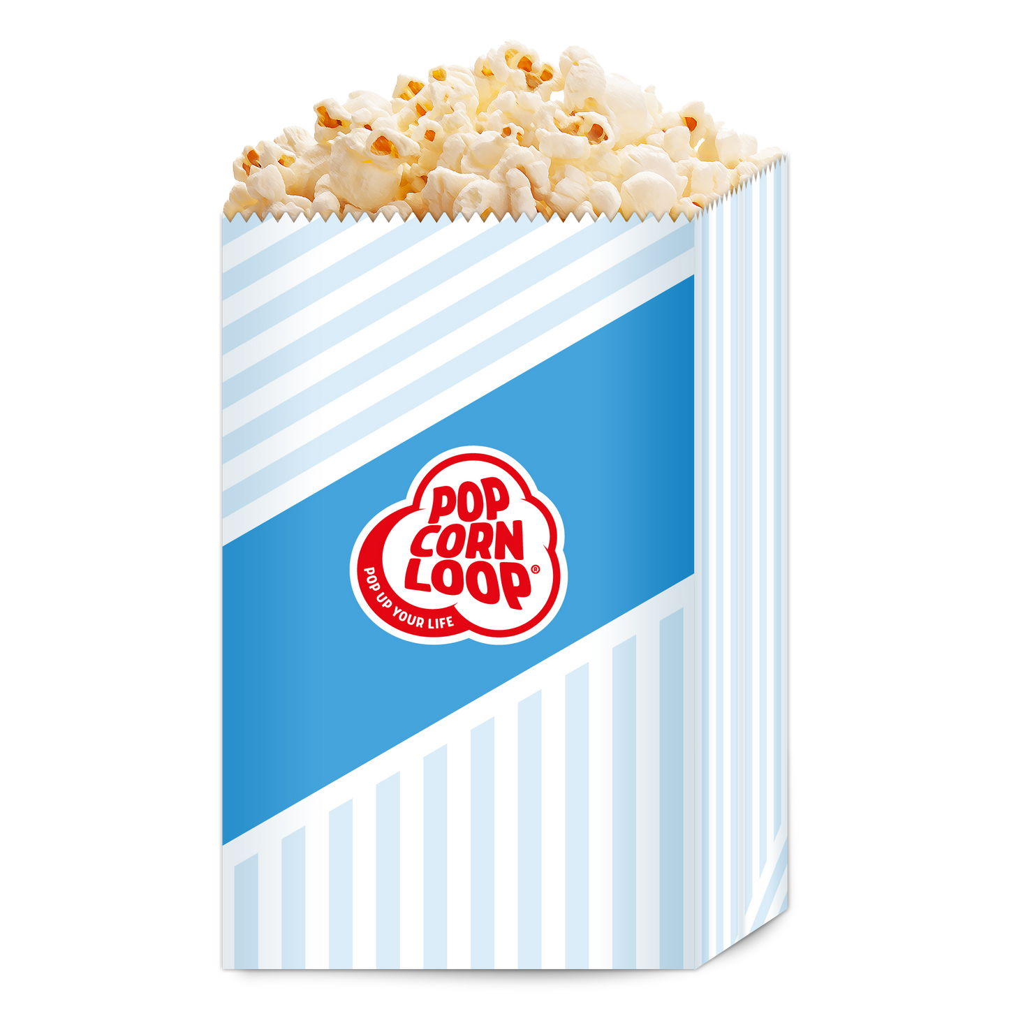 Popcorn salzig 2,8 kg ca.100L + 80 Stk. Popcorntüten S