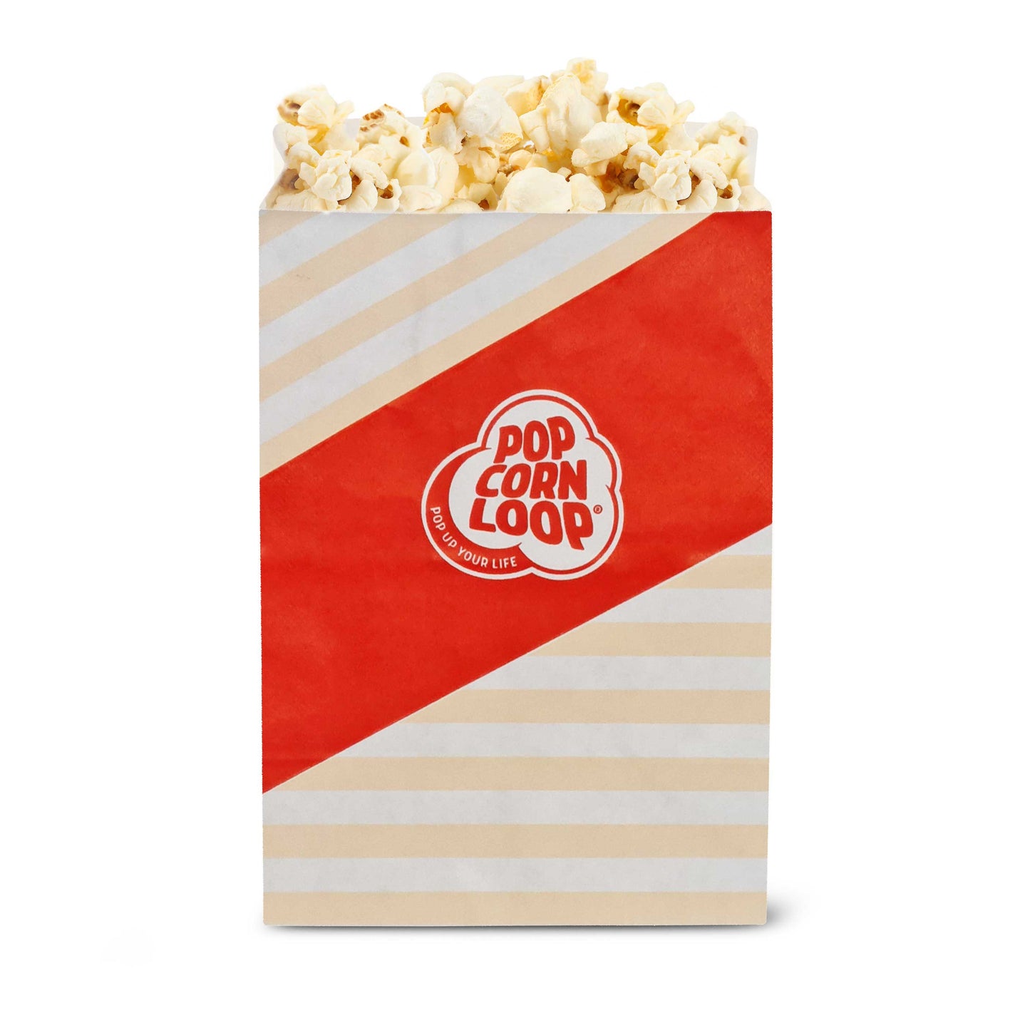 Popcornloop Kino Popcorn Sack Süß ca.100 Liter 4 kg inklusive 80 Popcorntüten