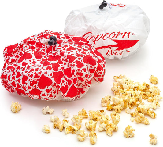 Popcornloop 2 x Ersatzhauben Doppelpack Original und Herzchen