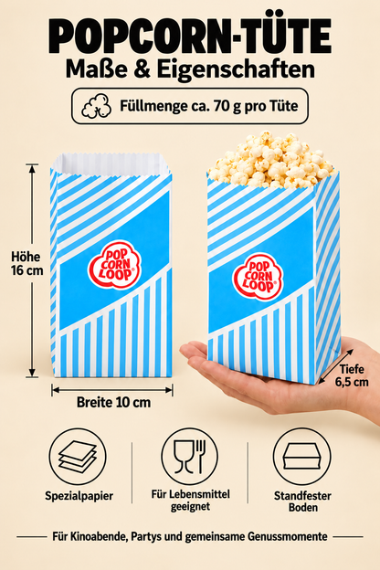 Original S popcorn bags | 50 pcs