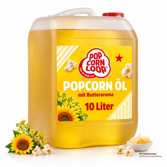 Popcornöl mit Butteraroma - 10 Liter