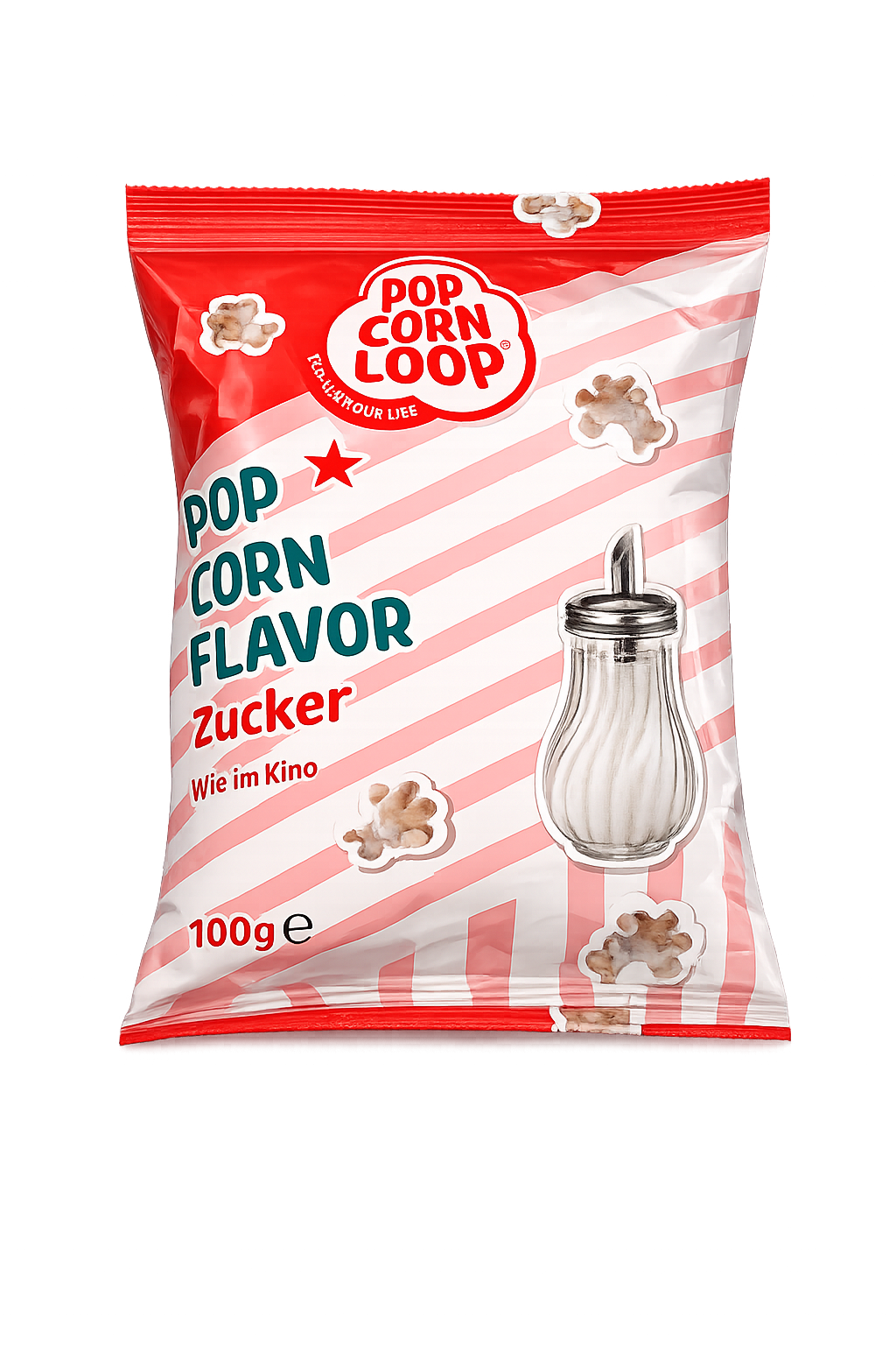 Popcorn Flavor Süß Popcorn 100g – Fertig gepopptes Popcorn mit Zucker