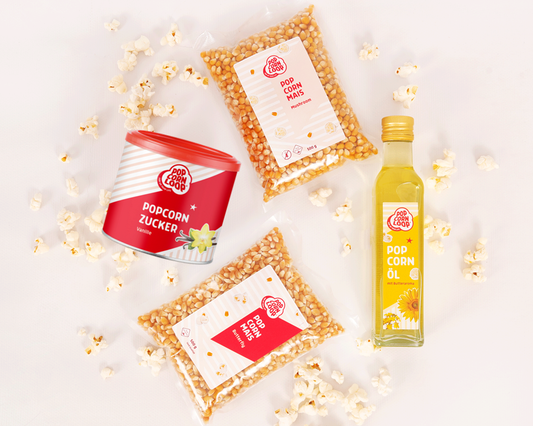 Popcorn Zutaten Set 2 Butterfly und Mushroom