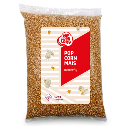 Mother's Day gift set: Popcornloop I Butterfly 500g I 5 pieces of popcorn bags I gift packaging 