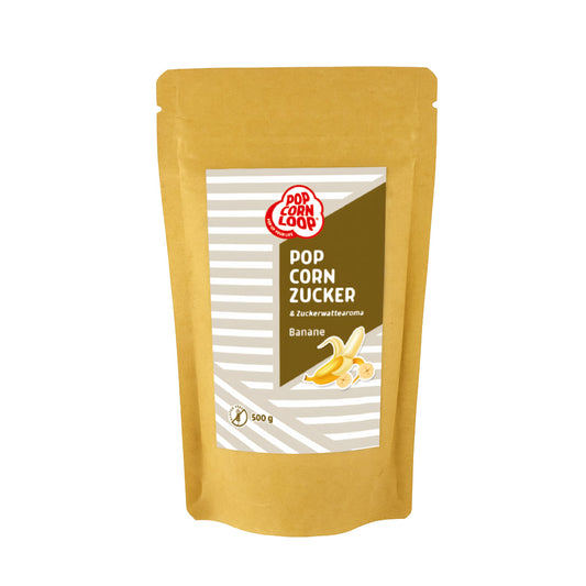 Popcorn und Zuckerwatte Zucker Banane 500g