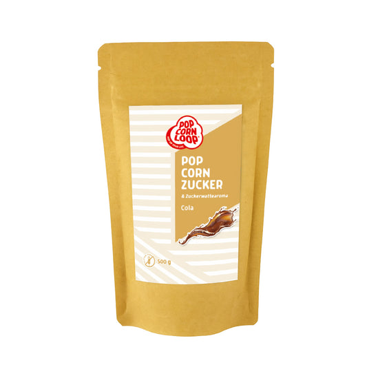 Popcorn und Zuckerwatte Zucker Cola 500g