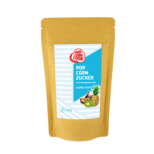Popcorn und Zuckerwatte Zucker Exotic Fruits 500g
