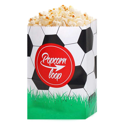 Popcorn Tüten / Fußball Motiv