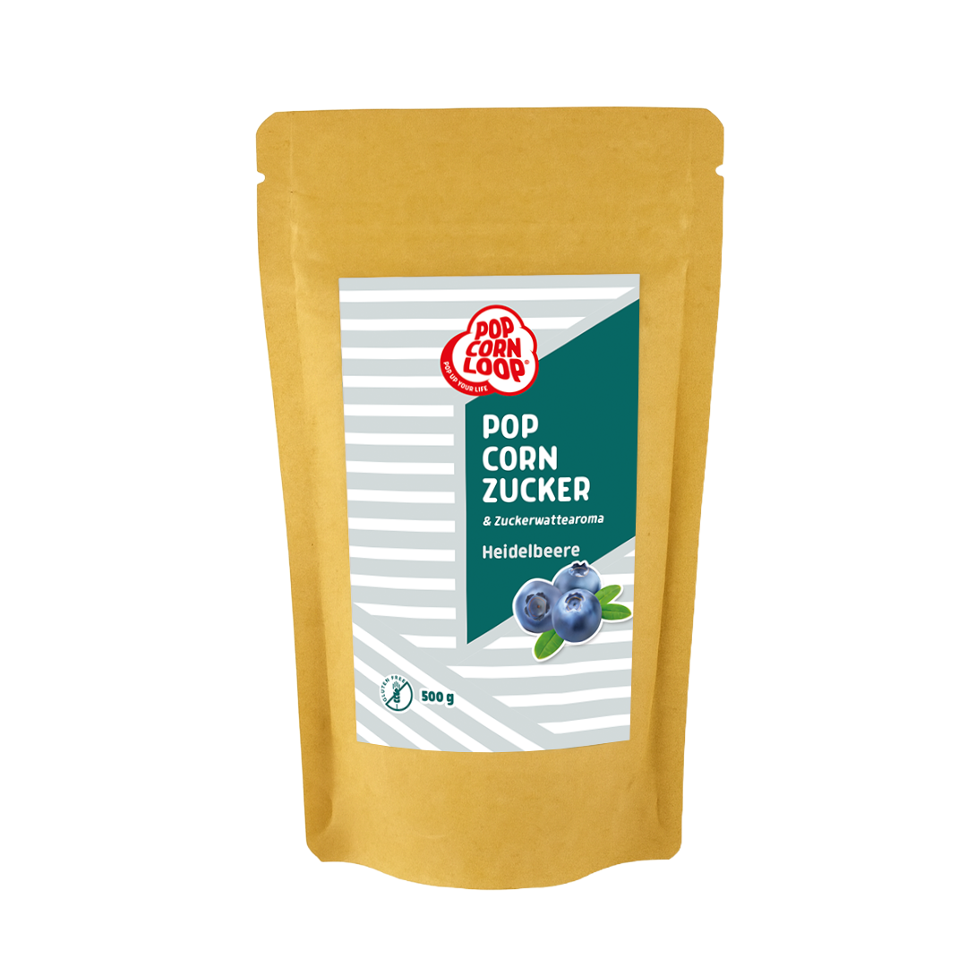 3 er- Pack  Popcorn und Zuckerwatte Zucker BERRY BOMB I Erdbeere 500g  I Himbeere 500g I Heidelbeere 500g