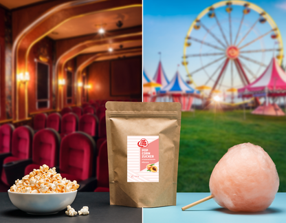 Popcorn and Cotton Candy Sugar Peach 200g