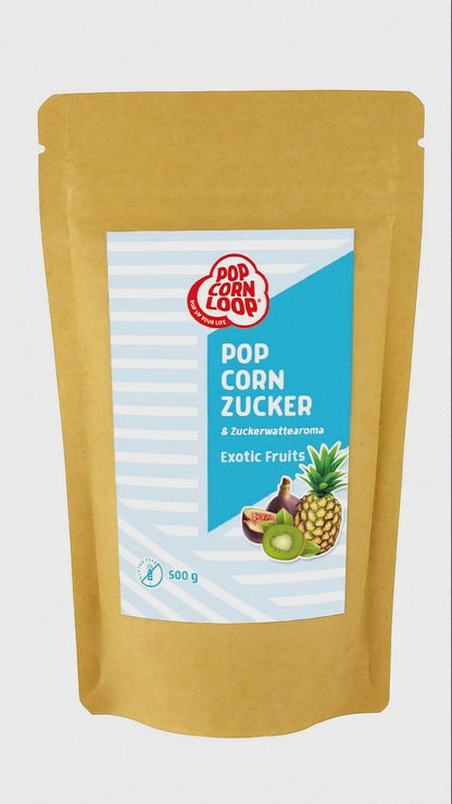 Popcorn and Cotton Candy Sugar Exotic Fruits 200g