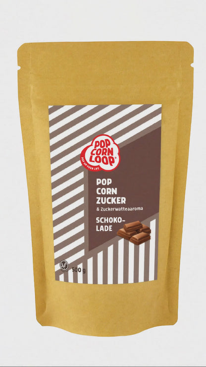 Popcorn und Zuckerwatte Zucker Schokolade 500g