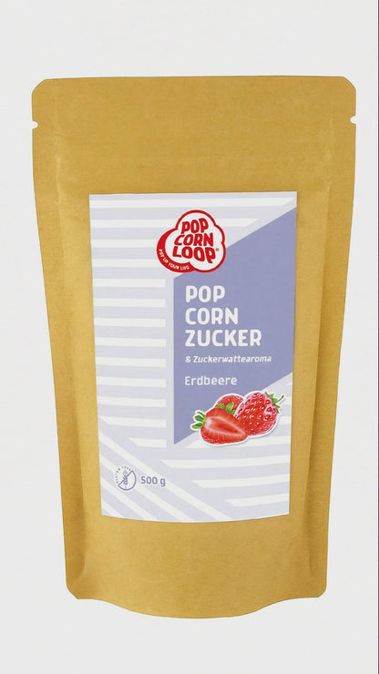 Popcorn and Cotton Candy Sugar Strawberry 200g