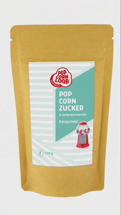 Popcorn und Zuckerwatte Zucker Kaugummi 500g
