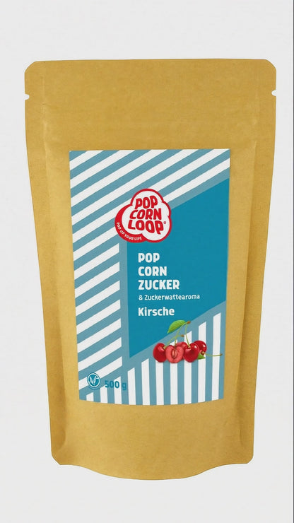 Popcorn and cotton candy sugar cherry 200g