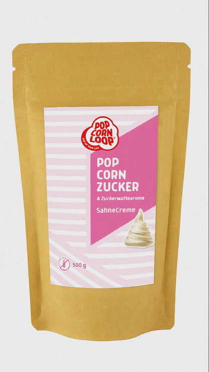 Popcorn and cotton candy sugar cream cream 200g