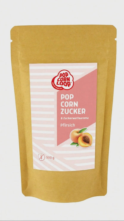 Popcorn and Cotton Candy Sugar Peach 200g