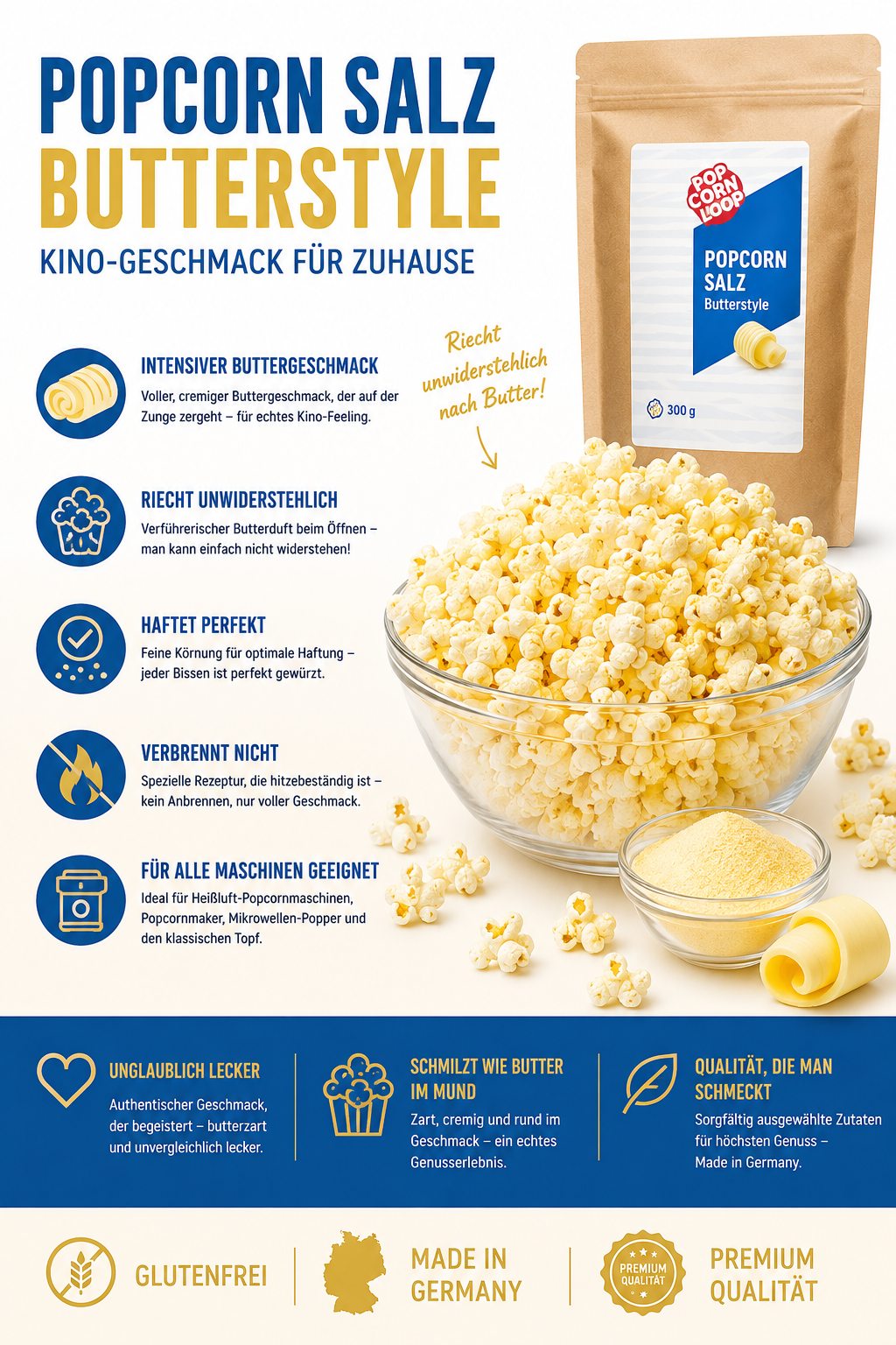 Popcorn Salt Butter Style 300g