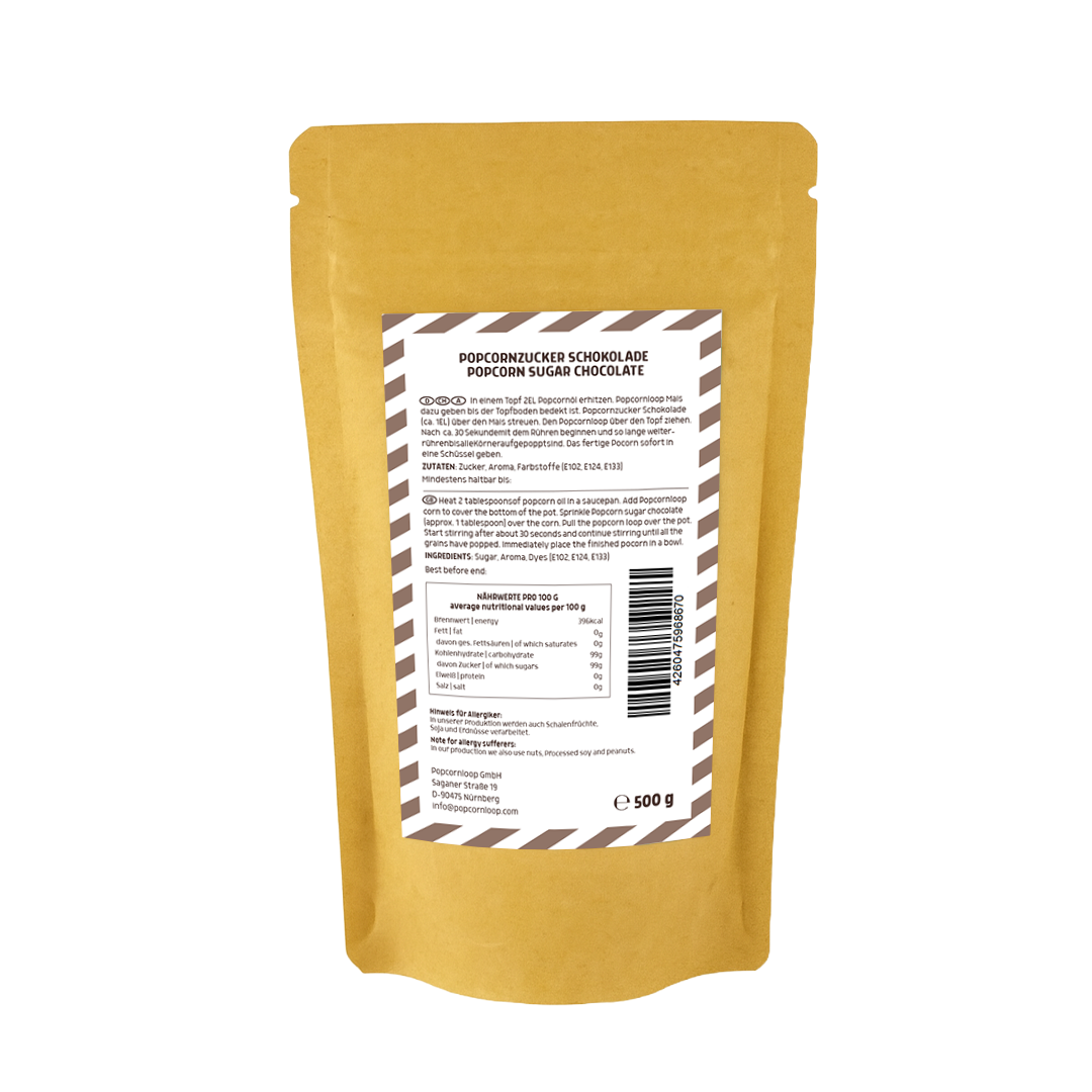 Popcorn und Zuckerwatte Zucker Schokolade 500g