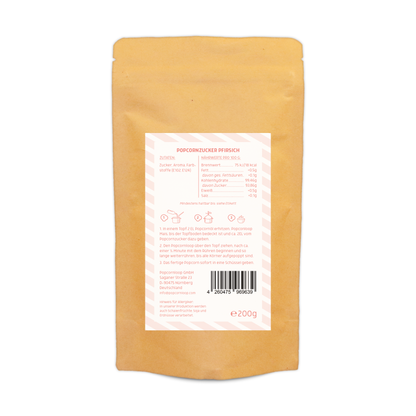 Popcorn and Cotton Candy Sugar Peach 200g