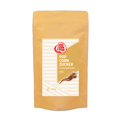Popcorn und Zuckerwatte Zucker Cola 200g