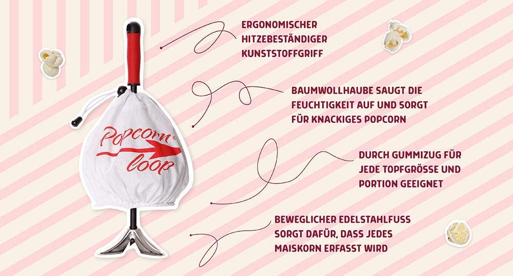 Popcornloop Christmas gingerbread set: Popcornloop with winter hood I 500g butterfly I 150g gingerbread spice