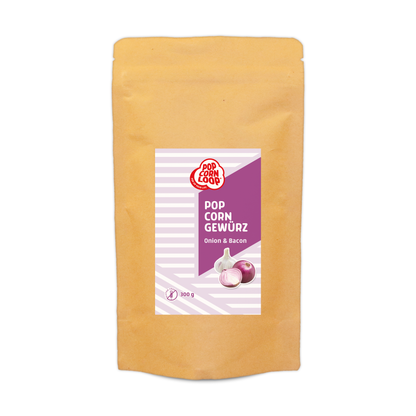 3er- Pack Popcorn Herzhaftes Gewürzset I  Barbecue Style 200g I Salz mit Butteraroma 300g I Onion & Bacon 300g