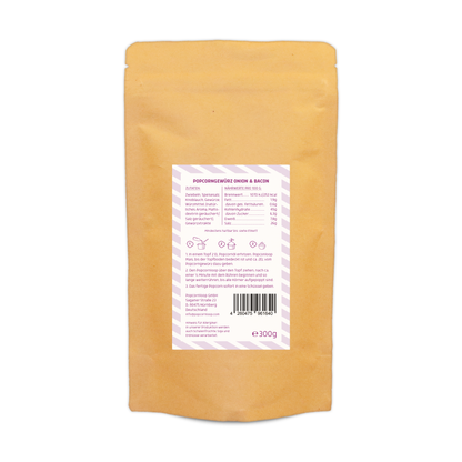 3er- Pack Popcorn Herzhaftes Gewürzset I  Barbecue Style 200g I Salz mit Butteraroma 300g I Onion & Bacon 300g