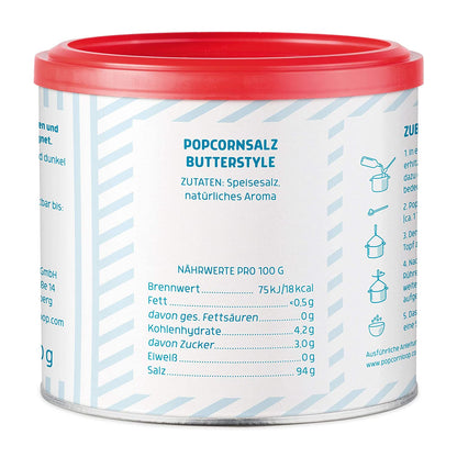 3er- Pack Popcorn Herzhaftes Gewürzset I  Barbecue Style 200g I Salz mit Butteraroma 300g I Onion & Bacon 300g