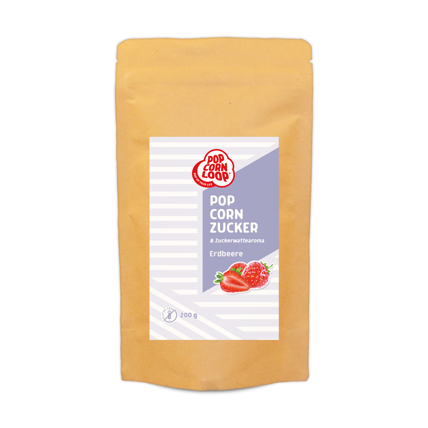 4-pack popcorn and cotton candy sugar I watermelon 200g I strawberry 200g I peach 200g I lime 200g